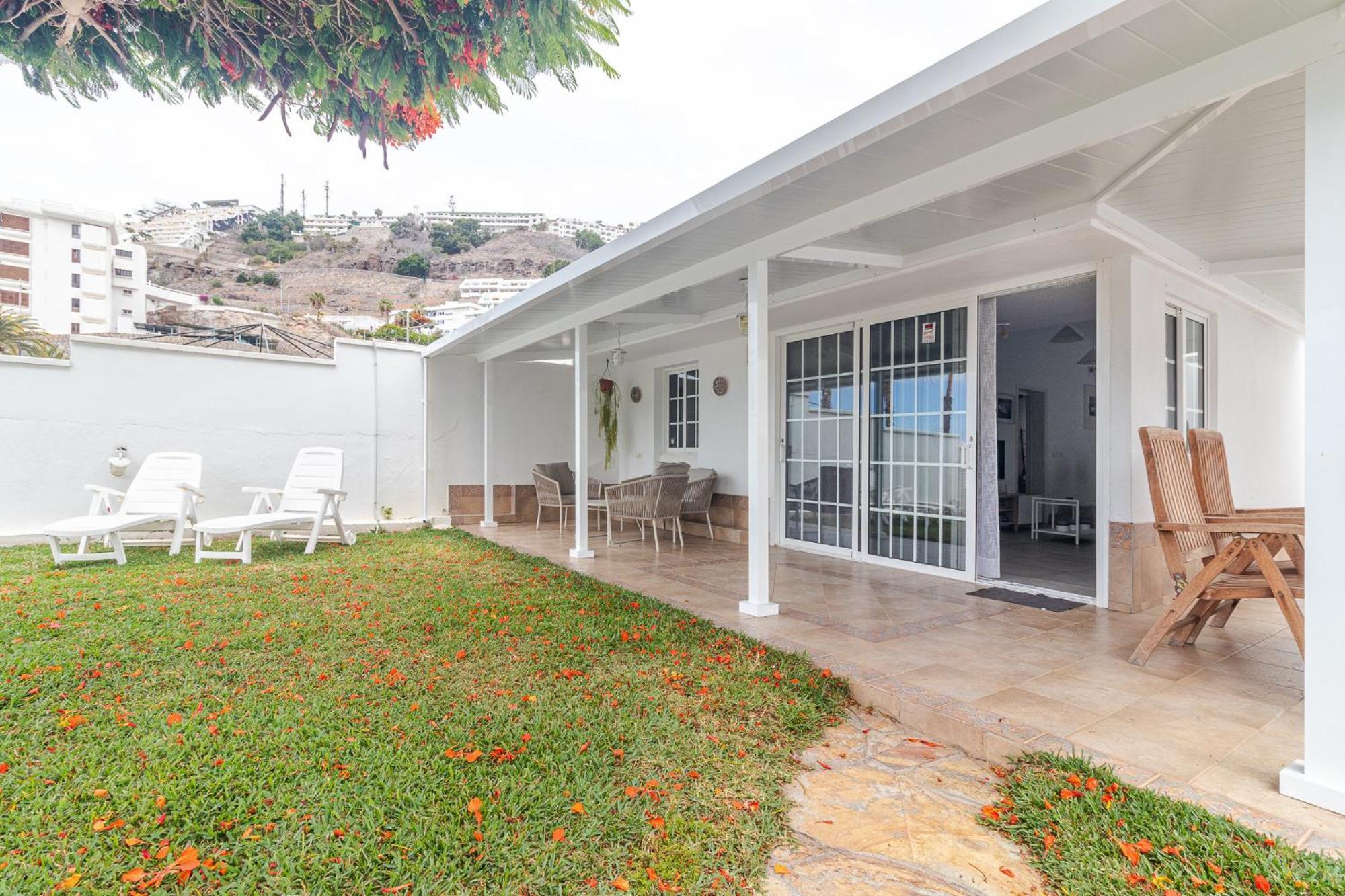 Flatguest Orinoco + Pool + Terrace + Garden Mogán Exterior foto